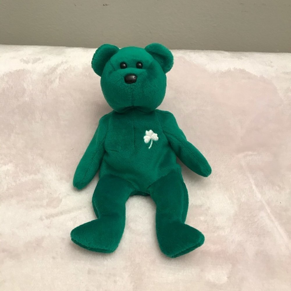 MCollectible Ty Beanie Baby Erin The Bear 1997 Retired PE Pellets